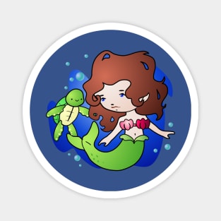 Mermaid and Turtle Magnet